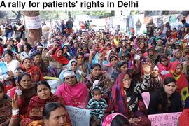 A rally for patients' rights in Delhi